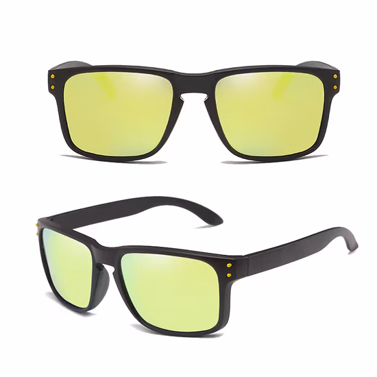 Modische quadratische Sonnenbrille aus Kunststoff für Damen und Herren