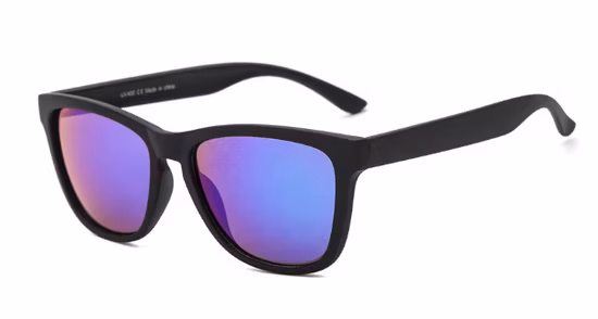 UV400-Schutz Outdoor Polarisierte Linse Quadratischer Rahmen Beliebte Mode Hochwertige Kunststoff-Sonnenbrille