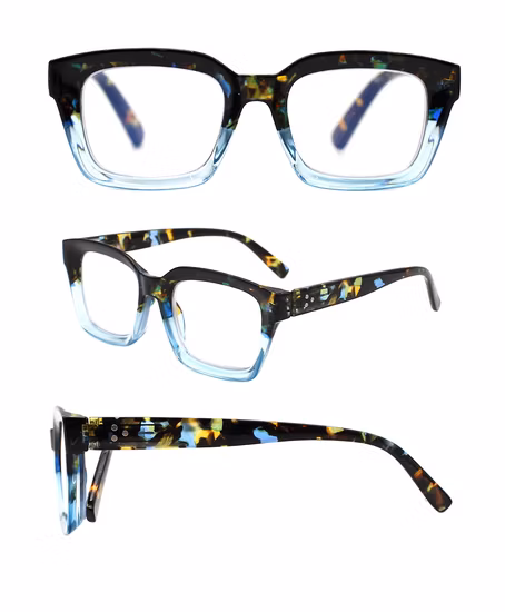 Modische Unisex-Lesebrille mit PC-Rahmen, Kunststoff, günstige PC-Förderung, individuelle Lesebrille